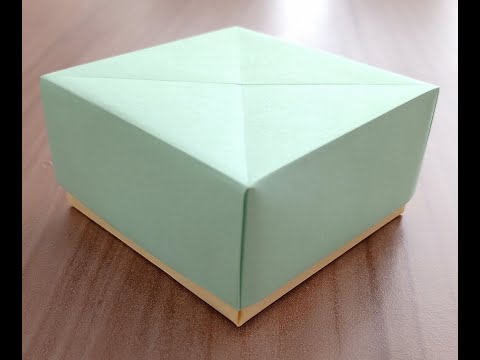 Kağıttan kapaklı kutu yapımı(origami)