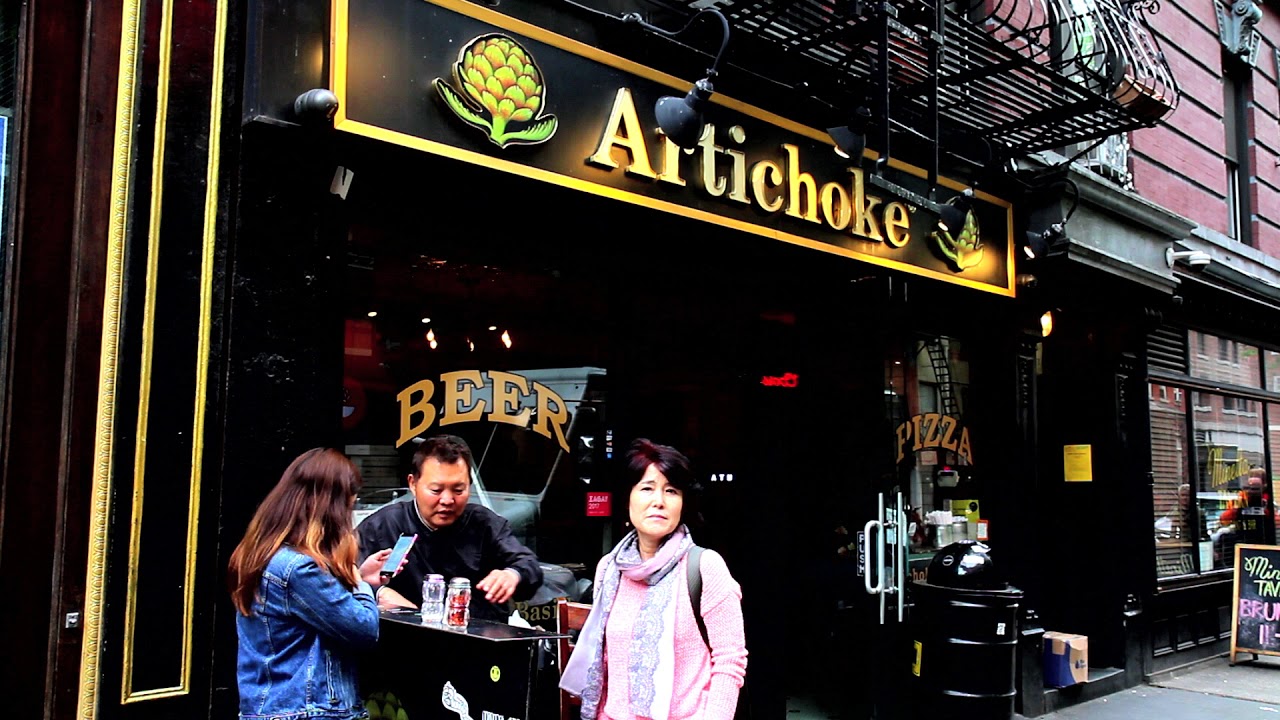 ^MuniMeter® Artichoke Pizza (West Village, NY 10012) West4th MacDougalStreet MuniMeterW4