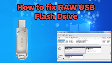How to fix RAW USB Flash Drive