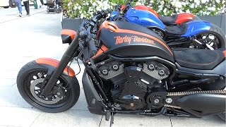 Rare Harley Davidson by Porsche - Burnouts and Brutal Sounds