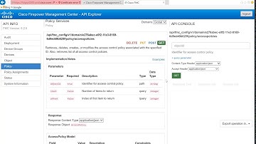 Cisco Firepower Management Center REST API - Deploying Policies