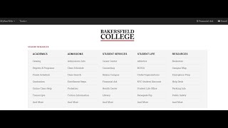 Summer/Fall 2020 Update Form Tutorial for Bakersfield College Update
