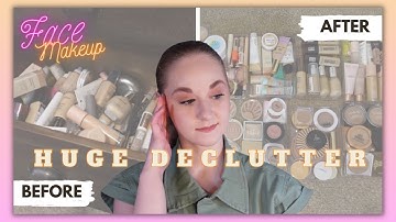 MASSIVE MAKEUP DECLUTTER | FACE