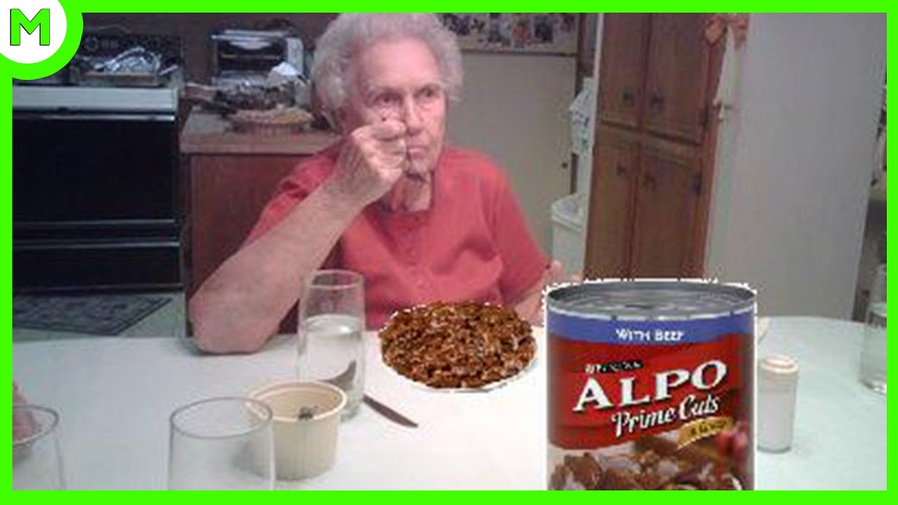 This Old Lady Is Eating Dog Food For A Living! YouTube