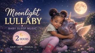 Moonlight Lullaby | 2 Hours of Soft Piano Sleep Music & Dreamy Night Ambience screenshot 4