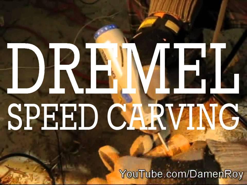 Dremel Stylus - Speed Carving - Wood Rose - Time Lapse 