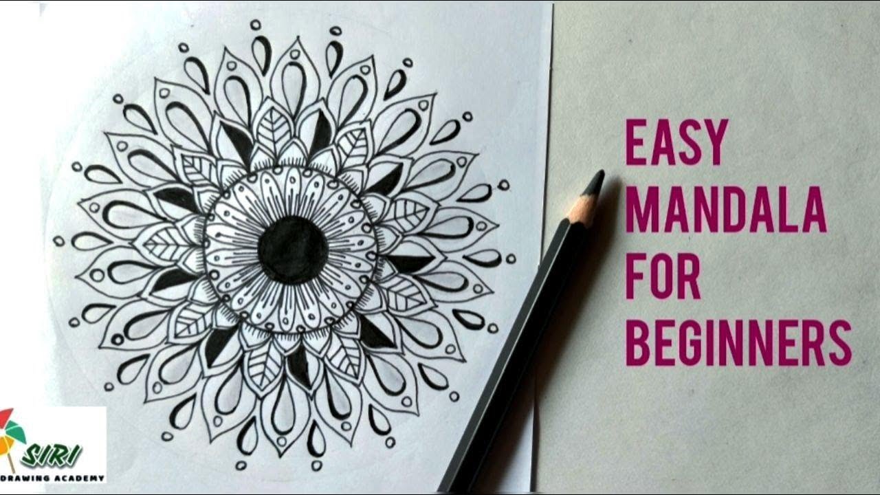 Easy mandala step by step for beginners #1 - YouTube