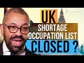 UK&#39;s Shortage Occupation is closing | New Immigration Salary List Published ~ UK Immigraiton 2024