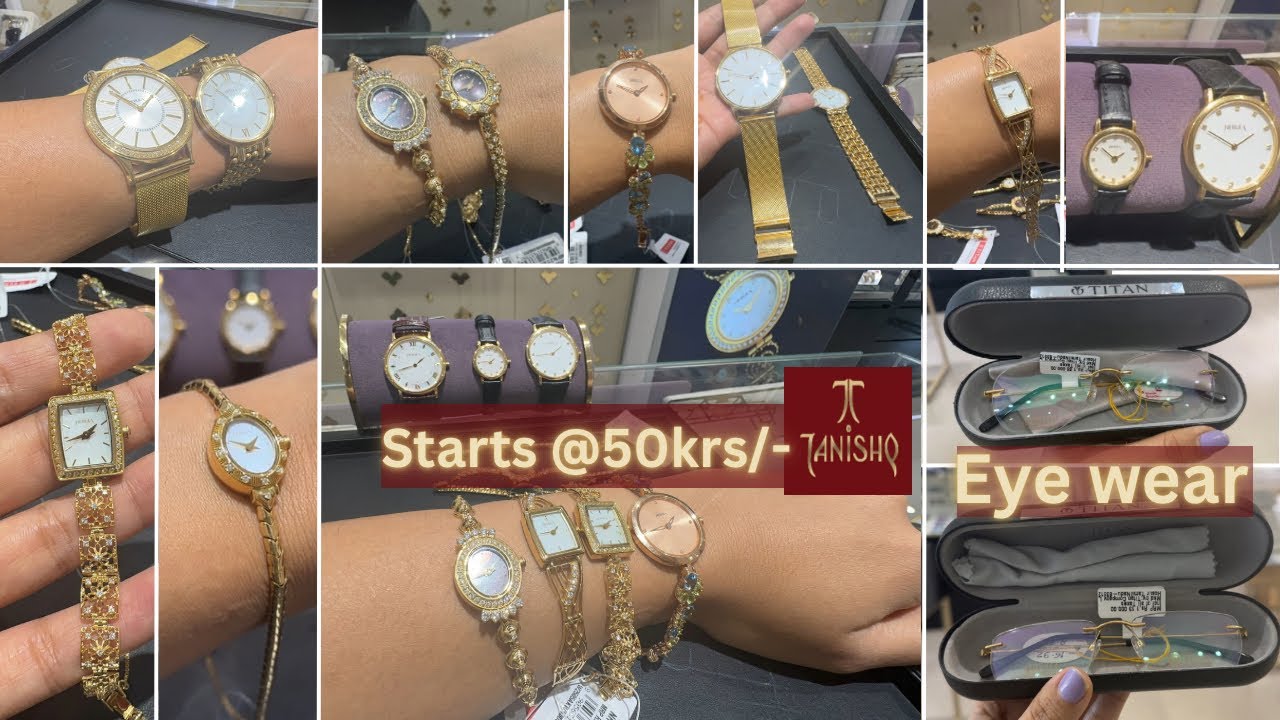 BUY IN EMI Titan Nebula Gold watches designs from 11 gms😍 TANISHQ watch & Eye wear with price💫