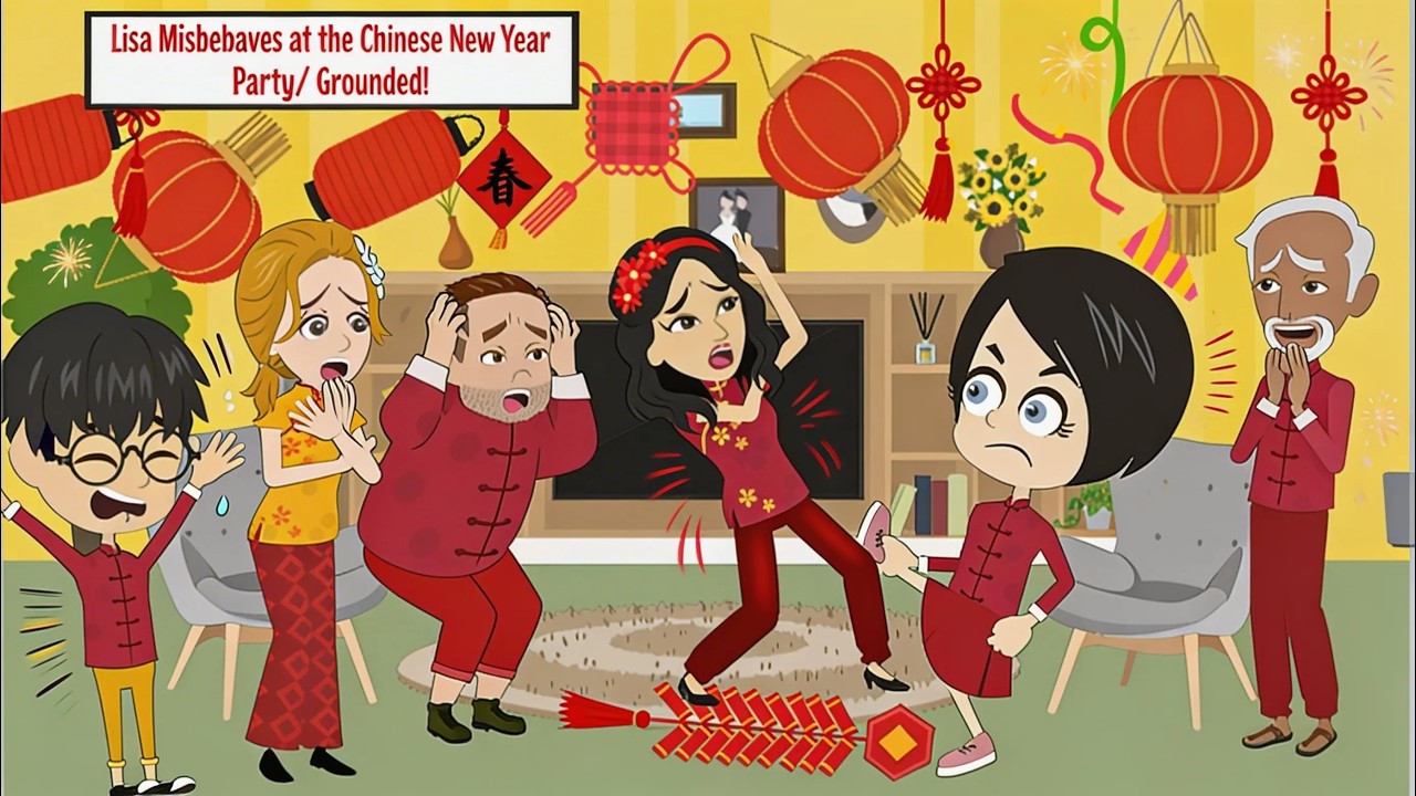 Lisa Misbehaves at the Chinese New Year Party/ Grounded!