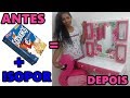 DIY PENTEADEIRA COM CAIXA DE CEREAL E ISOPOR