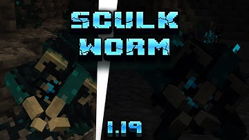 MINECRAFT 1.19 THE WILD UPDATE MOD NEW MOB! SCULK WORM - BETTER THAN THE WARDEN? Minecon Live 2021