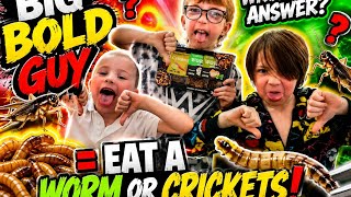 Quiz with a twist #bugeating #eurgh @bigboldguy #subscribe #like #comment