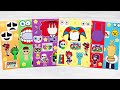 SPRUNKI BUT DIGITAL CIRCUS ASMR Sticker Book Decorating  #paperdiy #sticker #sprunki #digitalcircus