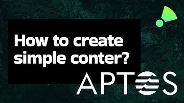 How to create simple counter in Move - Aptos Tutorial