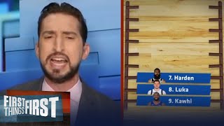 Nick Wright breaks down his updated NBA MVP ladder | NBA | FIRST THINGS FIRST