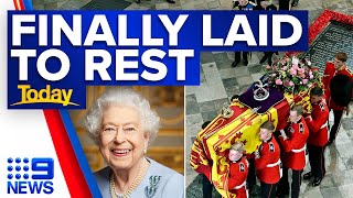 Queen Elizabeth II reunited with late husband Prince Philip in private service | 9 News Australia