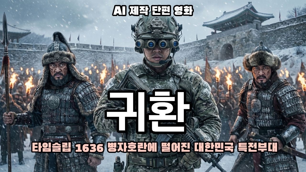 귀환 : 고공강하 중 1636년 병자호란으로 떨어진 대한민국 특전사 [AI 단편 영화]