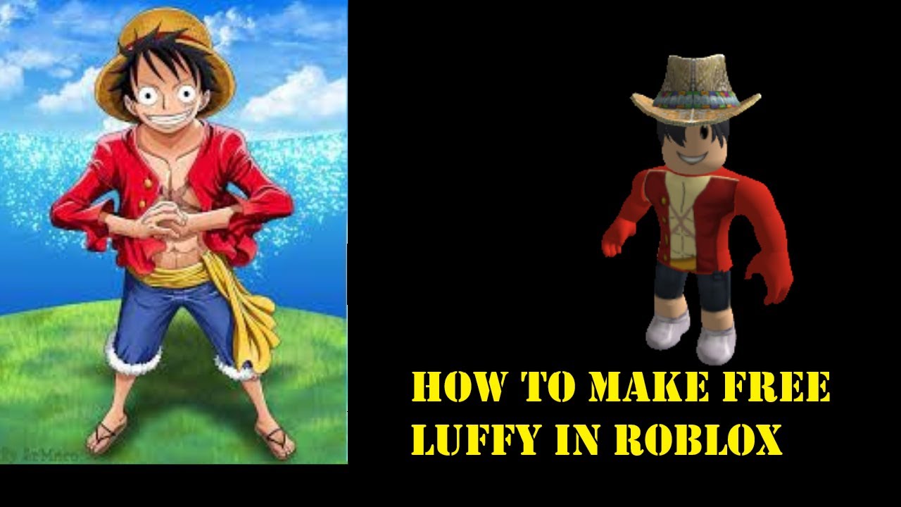 How To Make Monkey D. Luffy In Roblox 