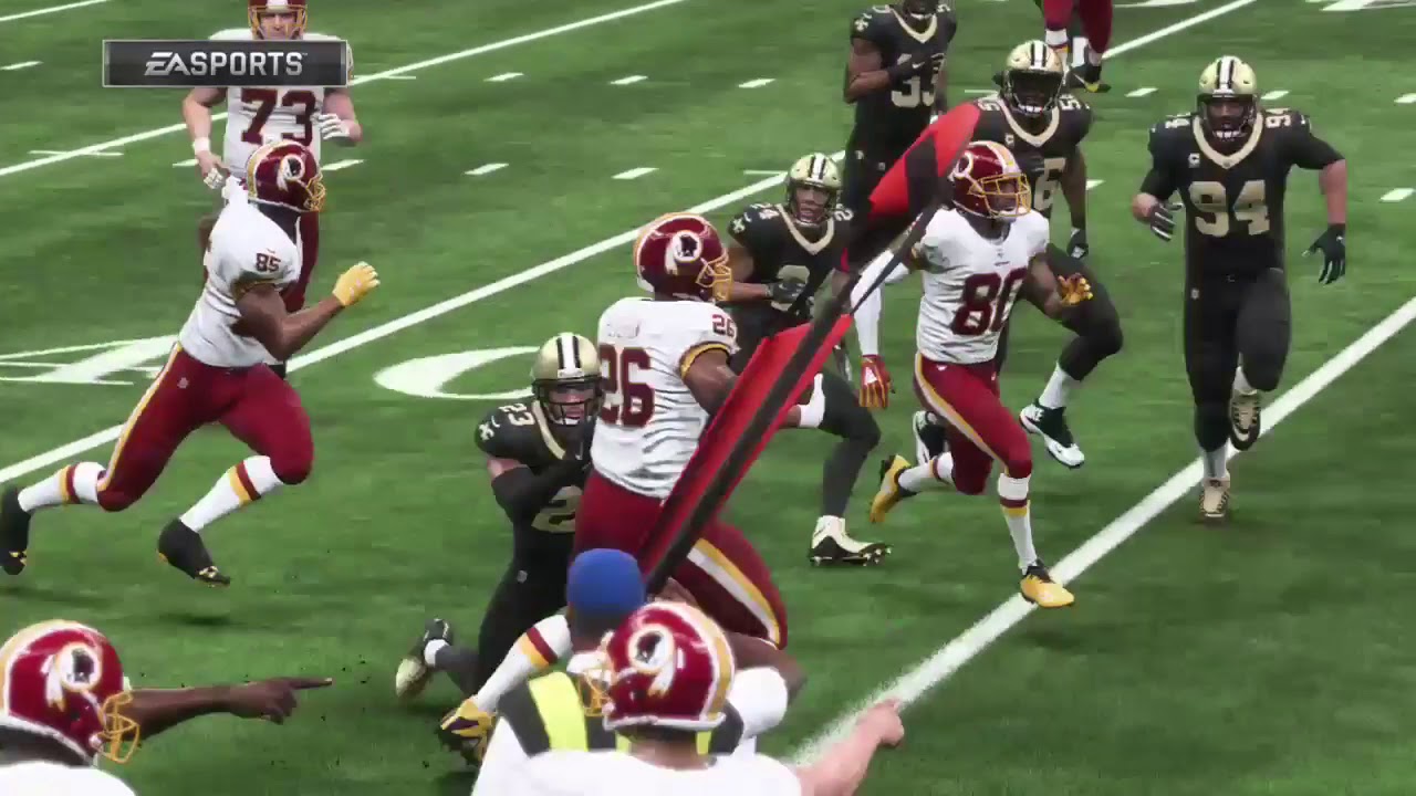 Madden 19 2nd half Saints vs Redskins fransize
