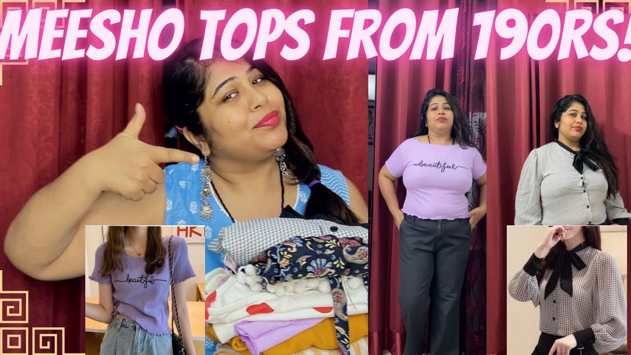 Meesho Plus size Tops Haul Korean Tops Haul Meesho Meesho Tops