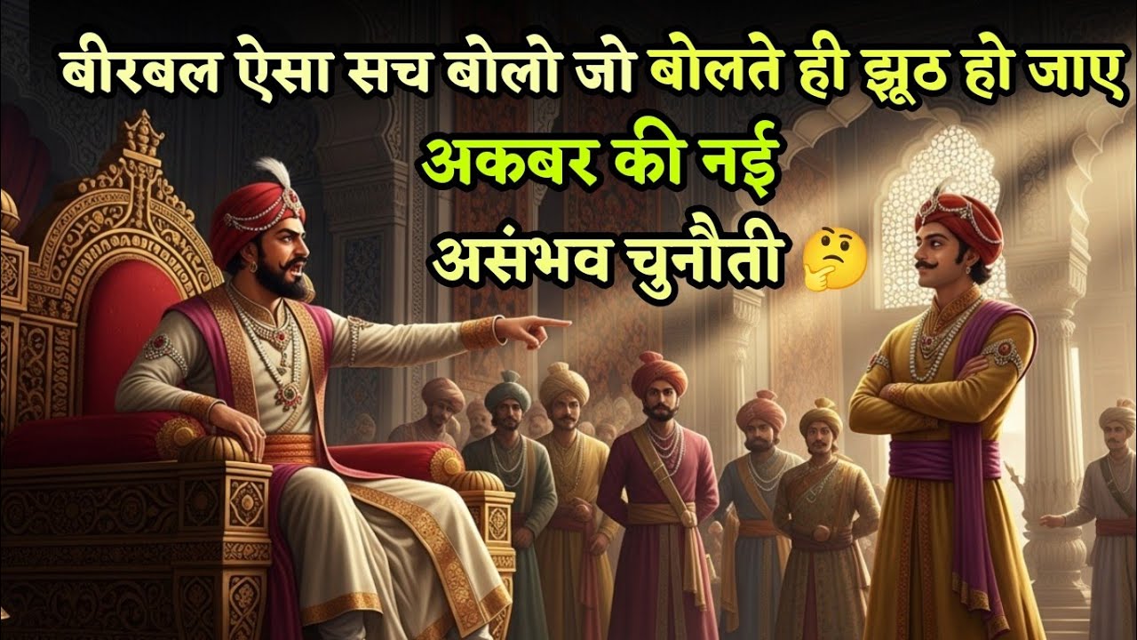 असंभव चुनौती 🤔 अकबर का अजीब सवाल और बीरबल की गजब की बुद्धिमानी | Akbar Birbal story | stories 