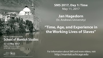 Jan Hagedorn, “Time, Age, and Experience in the Working Lives of Slaves” (SMS 2017)