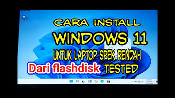cara membuat bootable windows 11 pada usb/flashdisk