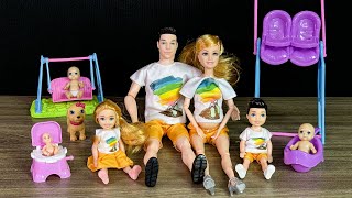 9 Minutes Satisfying With Unboxing Berbie Family Playset, Pretend Doctor Toys Asmr Review Toys