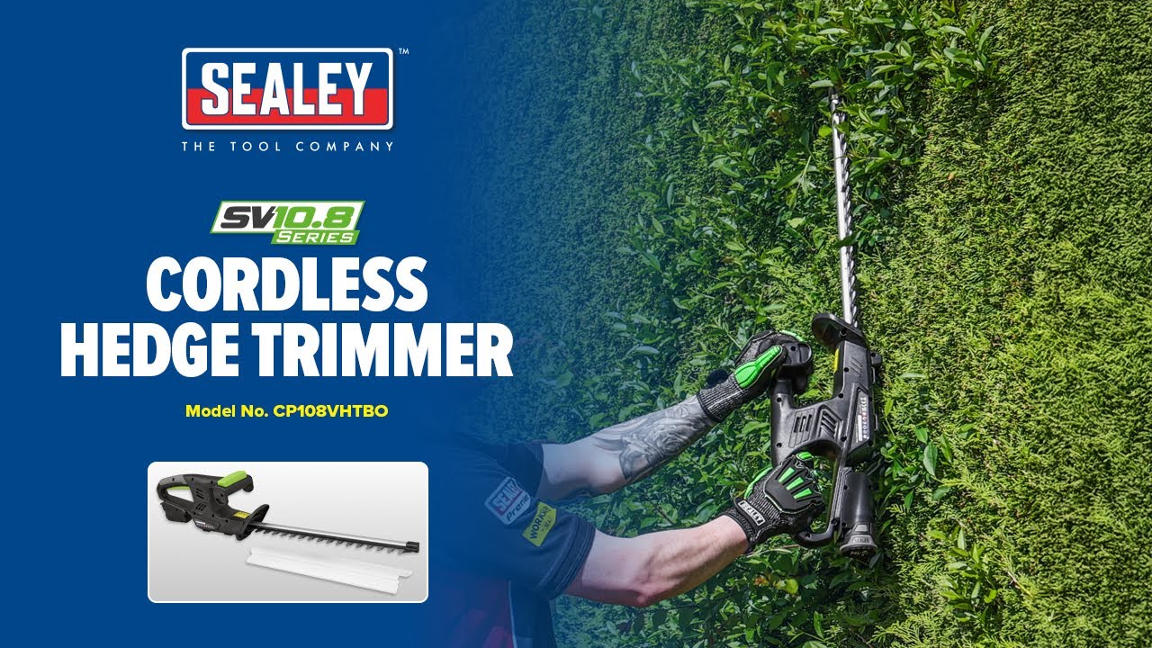 Sealey CP108VHTBO | 10.8V Cordless Hedge Trimmer – Compact, Safe & Ready to Trim