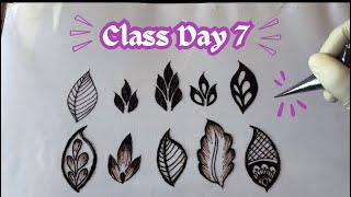 Different Leaves with Henna | How to learn Mehndi Design | henna Mehndi Design tips and tricks.