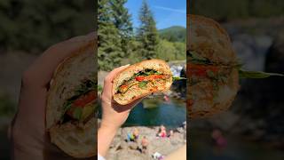 The best way to eat a sandwich!