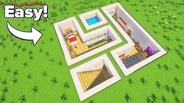 Minecraft: How to Build a Modern Underground Base | Tutorial🏠