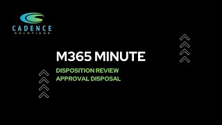 Disposition Review - Approve Disposal of a File within Microsoft Purview