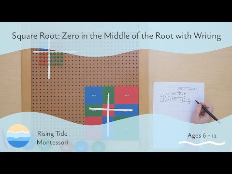 Square Root: Zero in the Middle of the Root with Writing