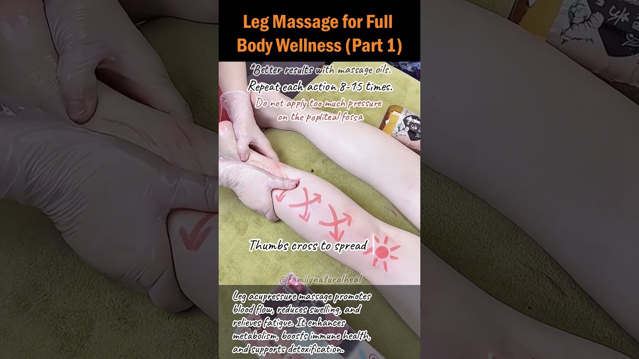 Leg Massage For Full Body Wellness Part 1 