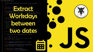 Extract the Workdays Between Two Dates In JavaScript