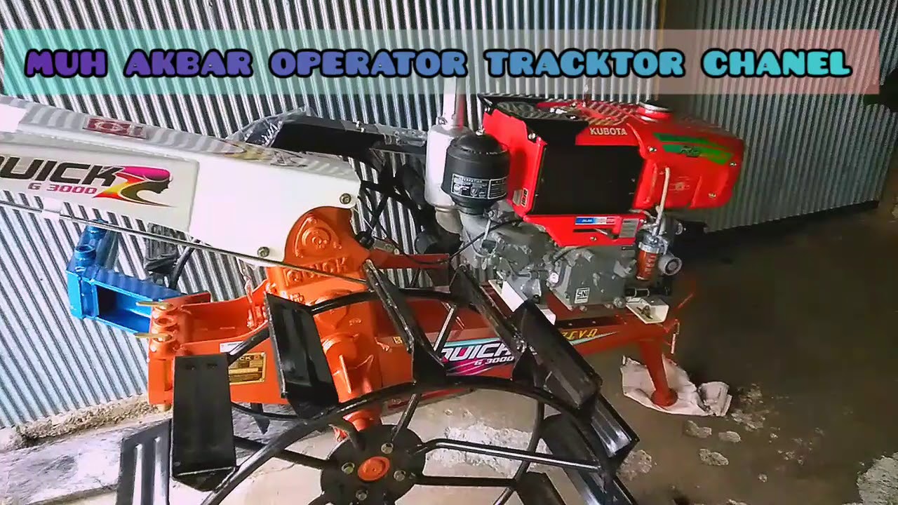 unboxing traktor quick g3000 zeva engine kubota rd 85 di 2s 2020