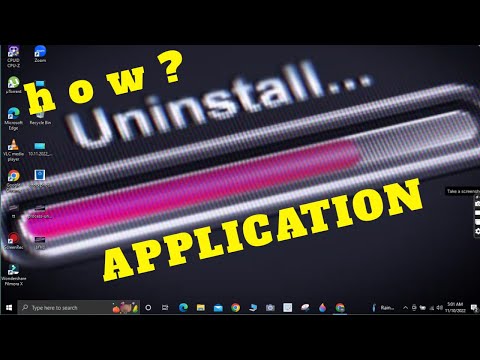 Paano mag uninstall ng app sa pc o laptop how to uninstall app in laptop or pc
