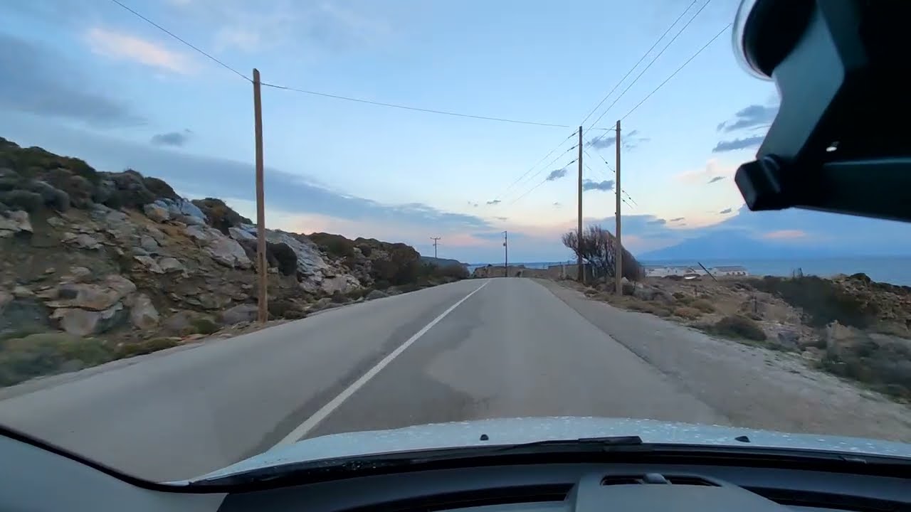 Ικαρία / Διαδρομή Αγιος Κήρυκος -   Αεροδρόμιο - Οικισμός Φάρος / 31-1-23