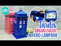 DIY TARDIS de DOCTOR WHO | ORGANIZADOR LAMPARA JOYERO | RECICLAJE CREATIVO | DREEN