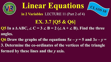 Chapter 3 Linear Equations in 2 variables Ex 3.7 (Q5)(Q6) Class 10 Maths NCERT (2019)
