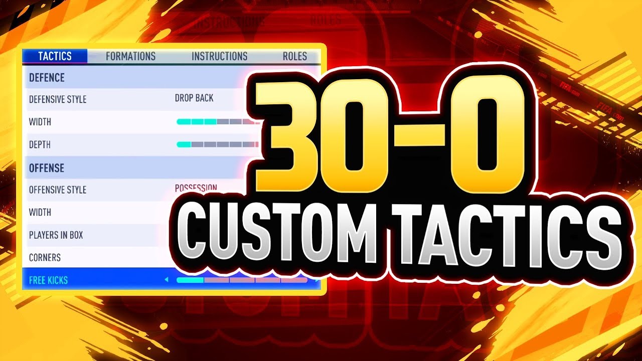 MY TOP 100 CUSTOM TACTICS *NEW PATCH* DYNAMIC TACTICS & PLAYER INSTRUCTIONS - FIFA 19 ULTIMATE TEAM