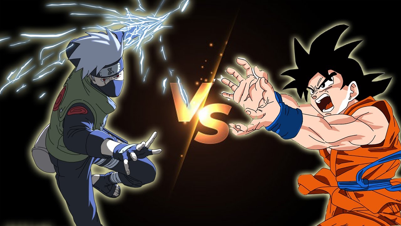 Goku VS. Kakashi | 2d Animated Fight | Naruto VS. Dragon Ball - YouTube
