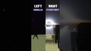 Vanilla vs Iteration Shaders  #minecraftshaders   #minecraftmods #minecraftresourcepack