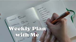 Weekly plan with me | bullet journal | leuchtturm1917 | minimal planner | Nicole makes plans 