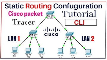 Cisco Packet Tracer Basic Networking - Static Routing using 2 routers | LAN |WAN