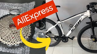 upgrade numa bicicleta KSW, COM PEÇAS DO ALIEXPRESS