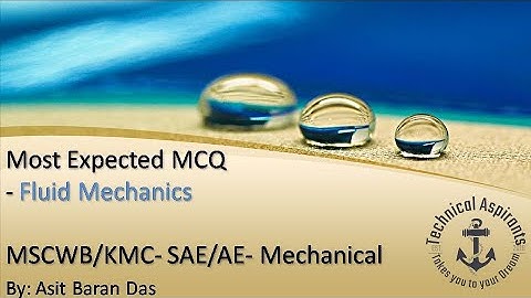 KMC- SAE Mechanical most expected question Fluid Mechanics