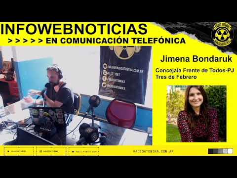 Jimena Bondaruk 07/09/22 - Entrevista de Adrián Cordara en Infowebnoticias RADIO